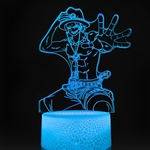 lampe 3d one piece ace hand blue