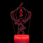 lampe 3d one piece chopper bomb hat red