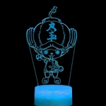 lampe 3d one piece chopper bomb hat blue