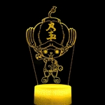 lampe 3d one piece chopper bomb hat yellow