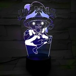 lampe 3d one piece chopper noel blue