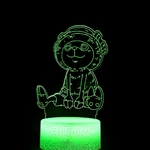 lampe 3d one piece chopper sitting green