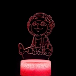 lampe 3d one piece chopper sitting red
