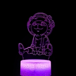 lampe 3d one piece chopper sitting purple