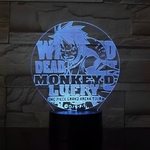 lampe 3d one piece luffy arena tour bleu