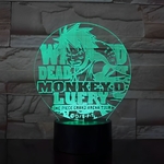 lampe 3d one piece luffy arena tour vert