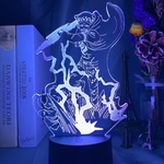 lampe 3d one piece trafalgar law bleu