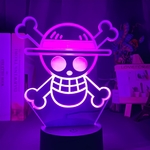lampe 3d one piece logo violet