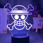 lampe 3d one piece logo bleu 2
