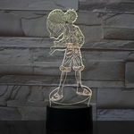 lampe 3d one piece monkey luffy jaune