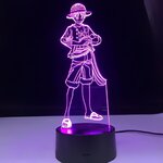 lampe 3d one piece monkey luffy 2 violet