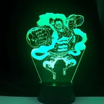 lampe 3d one piece monkey luffy gear 4 vert
