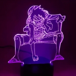 lampe 3d one piece monkey luffy haki violet