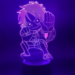 lampe 3d one piece monkey luffy kid violet