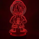 lampe 3d one piece monkey luffy kid 2 rouge