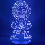 lampe 3d one piece monkey luffy kid 2 bleu