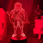 lampe 3d one piece luffy stampede rouge