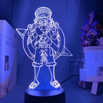 lampe 3d one piece luffy stampede bleu 2
