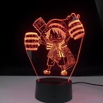 lampe 3d one piece mini monkey luffy rouge