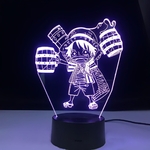 lampe 3d one piece mini monkey luffy bleu 2