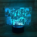 lampe 3d one piece mugiwara bleu