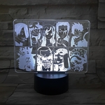 lampe 3d one piece mugiwara blanc