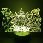 lampe 3d one piece mugiwara 2 jaune