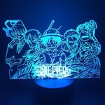 lampe 3d one piece mugiwara 2 bleu