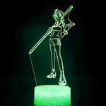 lampe 3d one piece nami green