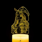 lampe 3d one piece robin pistol yellow