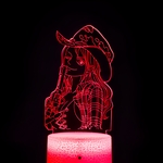lampe 3d one piece robin pistol blue red