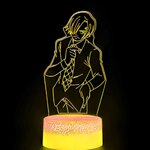 lampe 3d one piece sanji suit yellow