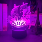 lampe 3d one piece thousand sunny violet