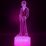 lampe 3d one piece vinsmoke sanji pink