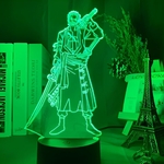 lampe 3d one piece roronoa zoro vert