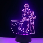 lampe 3d one piece roronoa zoro 2 violet