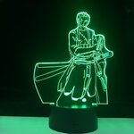 lampe 3d one piece roronoa zoro 2 vert