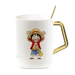 mug one piece gold pure luffy kid