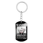 porte cles one piece black wanted luffy 2