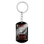porte cles one piece black wanted nami
