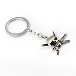porte cles one piece jolly roger argent zoro
