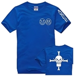 t shirt one piece ace barbe blanche bleu