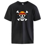 t shirt one piece logo noir