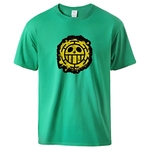 t shirt one piece trafalgar law logo vert