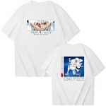t shirt one piece monkey luffy gear fifth blanc
