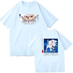 t shirt one piece monkey luffy gear fifth bleu