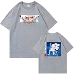 t shirt one piece monkey luffy gear fifth gris