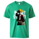 t shirt one piece monkey luffy vert