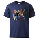t shirt one piece nakama bleu marine