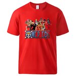 t shirt one piece nakama rouge